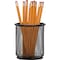 Lorell Pencil Cups, Steel Mesh, 3-1/2"x3-7/8", 6/BX, Black PK LLR84149BX - alternate 5